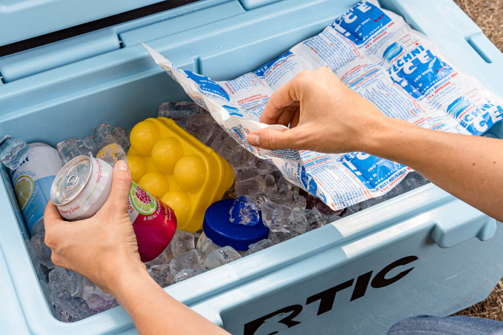 How to keep ice cream frozen in a cooler