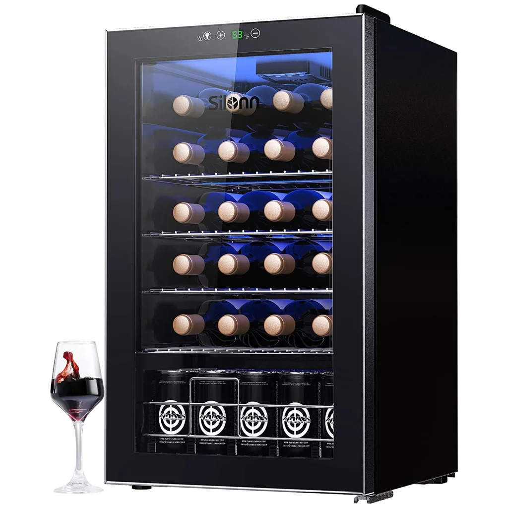 How many cubic feet in 24 bottles wine cooler